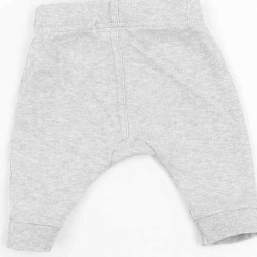 George Baby Grey  Cotton Jogger Trousers One Size  Pullover