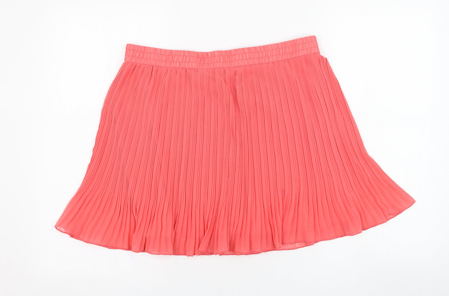 River Island Womens Pink  Polyester Skater Skirt Size 14