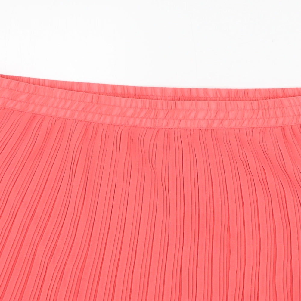 River Island Womens Pink  Polyester Skater Skirt Size 14