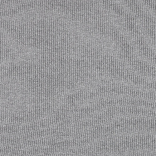 Yessica Womens Grey Round Neck  Polyester Cardigan Jumper Size S