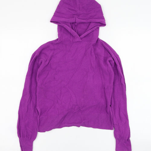 Gap Girls Purple  Cotton Pullover Hoodie Size M  Pullover