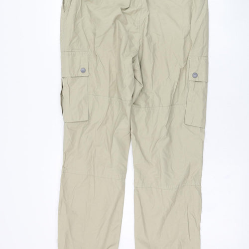 New Look Mens Green  Cotton Cargo Trousers Size M L28 in Regular
