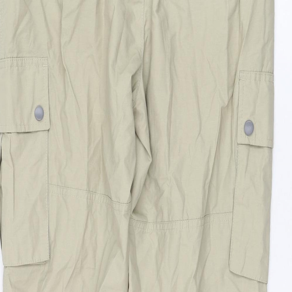 New Look Mens Green  Cotton Cargo Trousers Size M L28 in Regular
