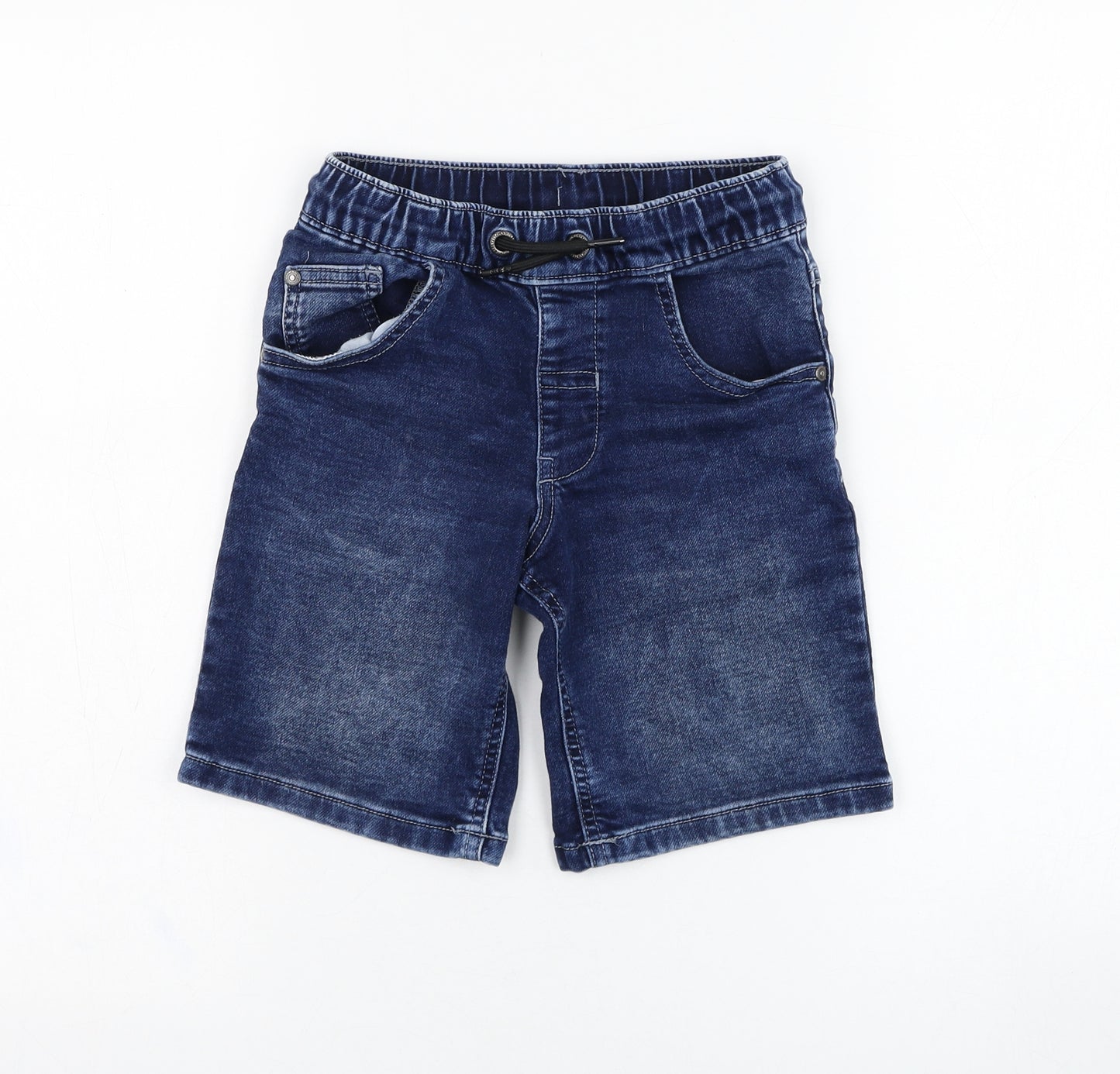 George Boys Blue  Cotton Bermuda Shorts Size 8-9 Years  Regular