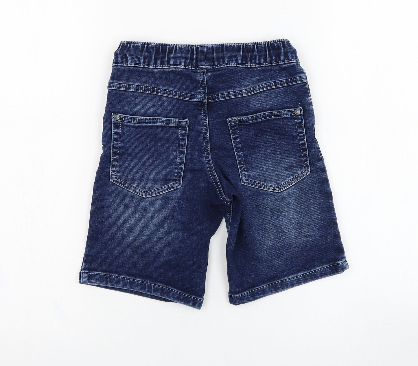 George Boys Blue  Cotton Bermuda Shorts Size 8-9 Years  Regular