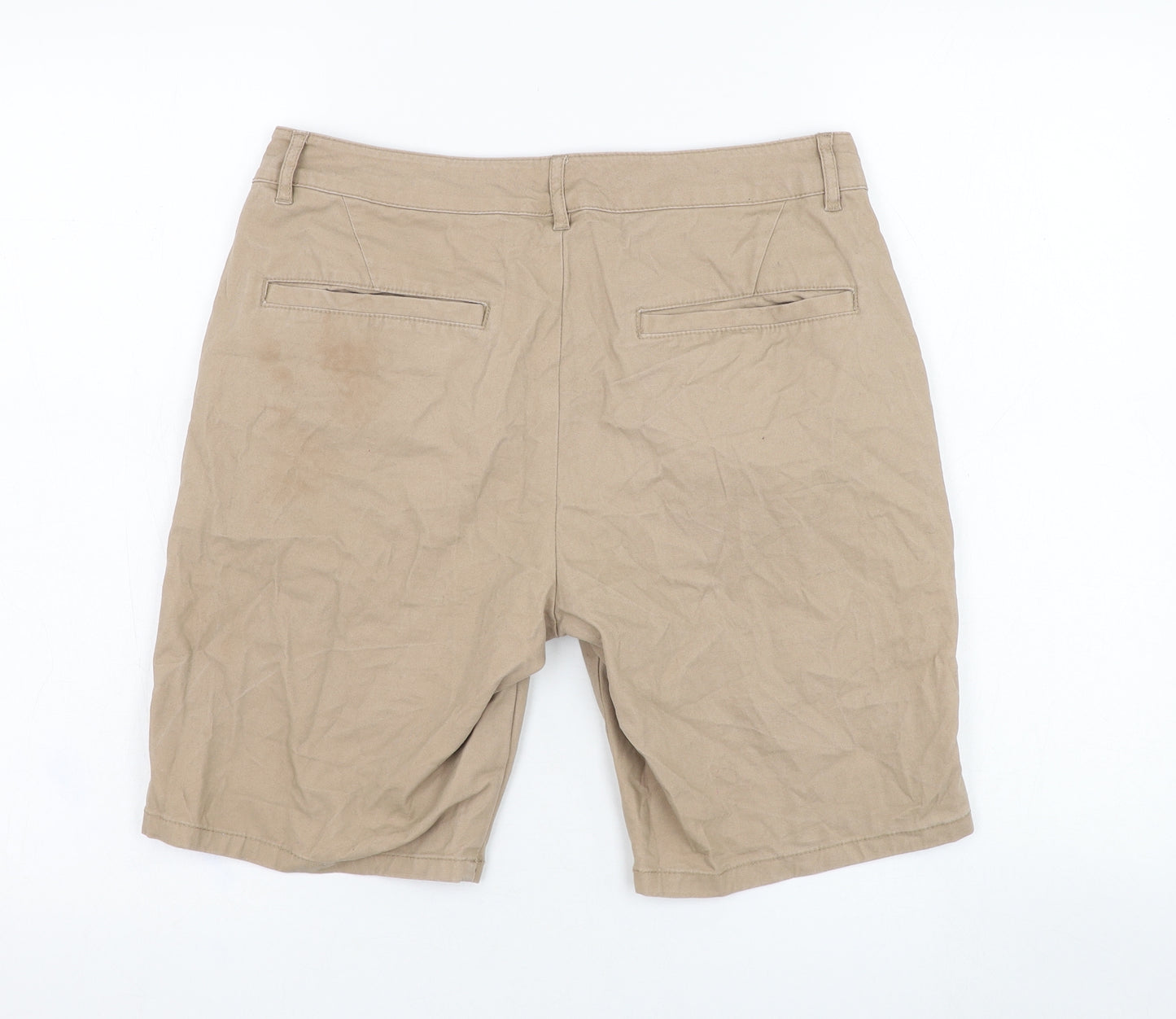 ASOS Mens Brown  Cotton Chino Shorts Size 30 L9 in Regular Zip