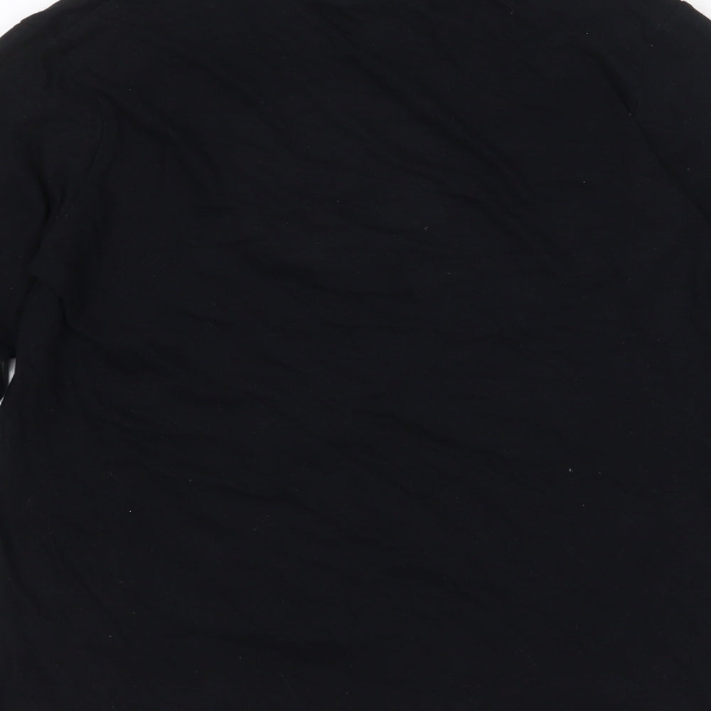 Primark Boys Black  Cotton Pullover T-Shirt Size 11-12 Years Crew Neck  - Star Wars