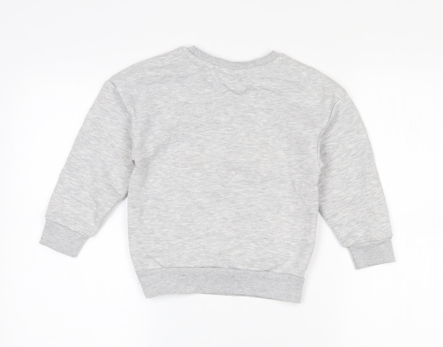 Primark Boys Grey  Cotton Pullover Sweatshirt Size 4-5 Years   - Marvel