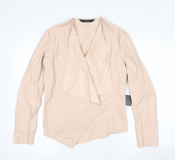 Zara Womens Pink Jacket Size M Tie