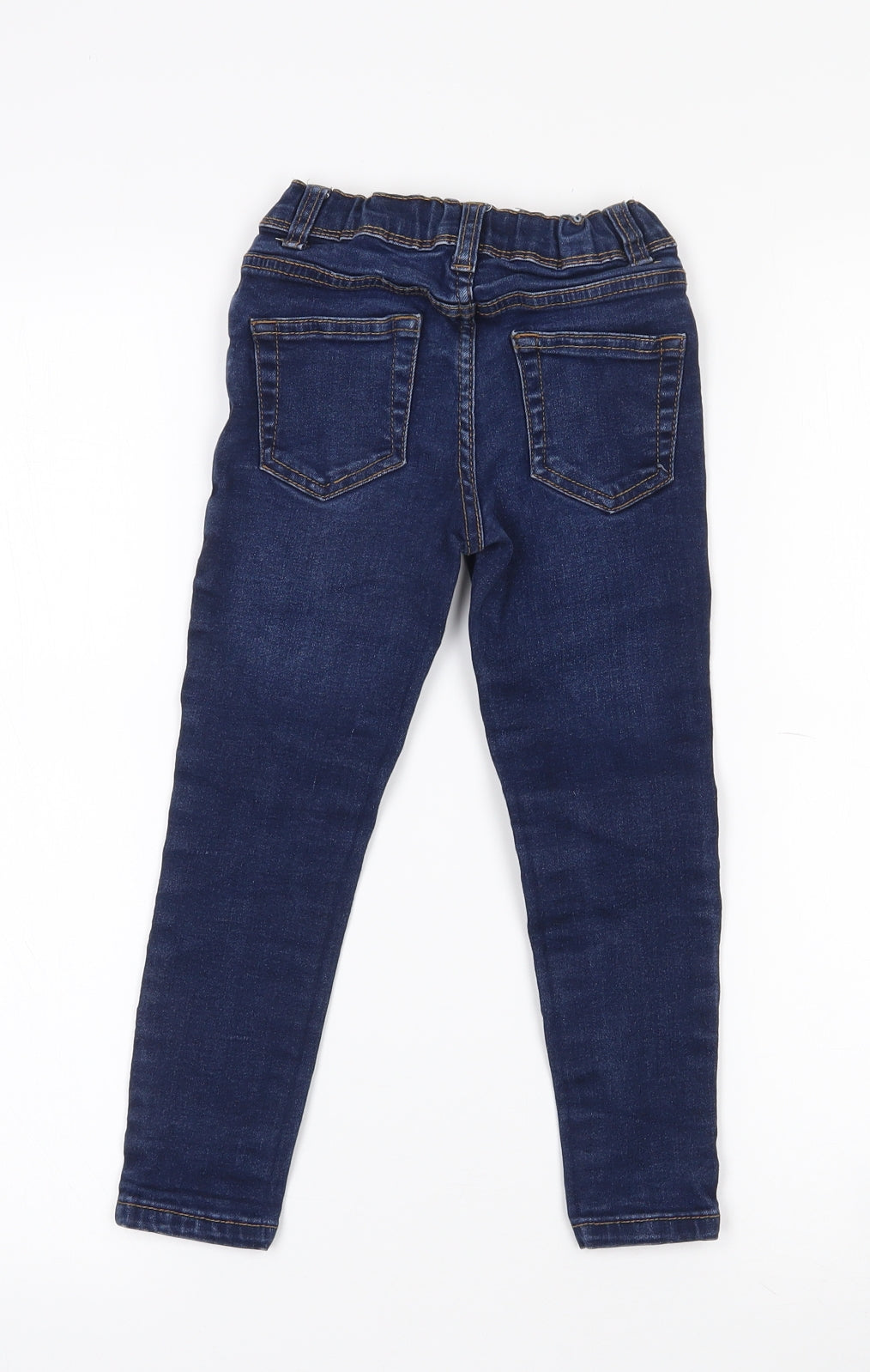 Primark Girls Blue  Cotton Skinny Jeans Size 4-5 Years  Slim