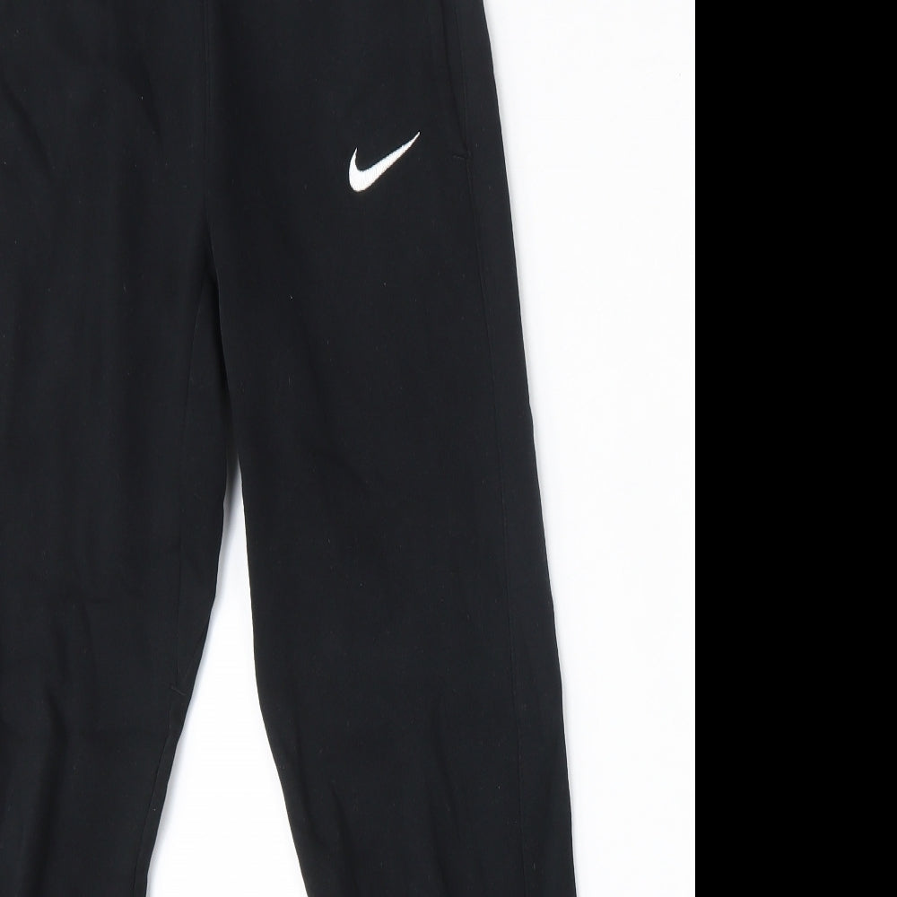 Nike Boys Black  Cotton Jogger Trousers Size 10-11 Years  Regular