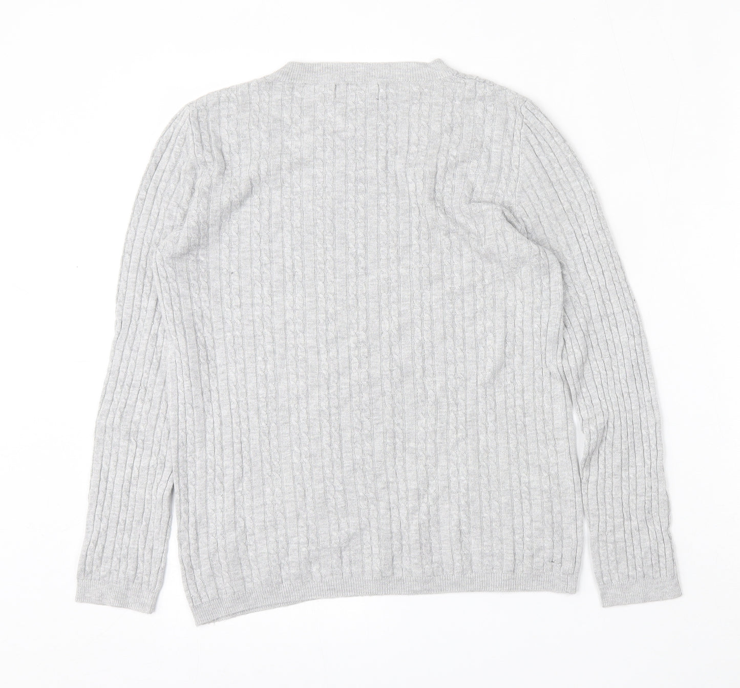 Atmosphere Womens Grey Round Neck  Polyester Pullover Jumper Size 12