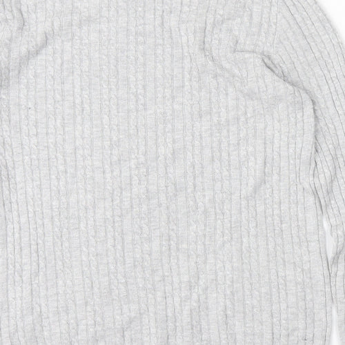 Atmosphere Womens Grey Round Neck  Polyester Pullover Jumper Size 12