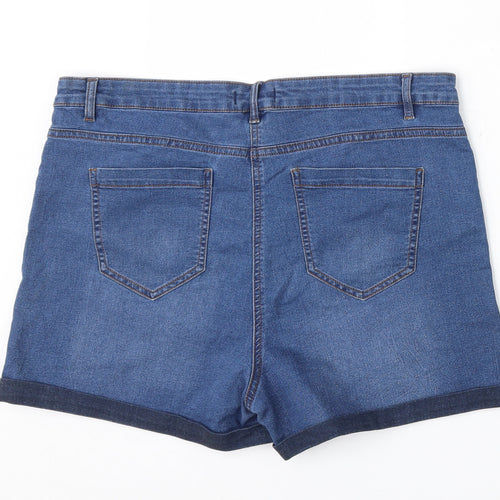 Studio denim Womens Blue  Cotton Boyfriend Shorts Size 16 L4 in Regular