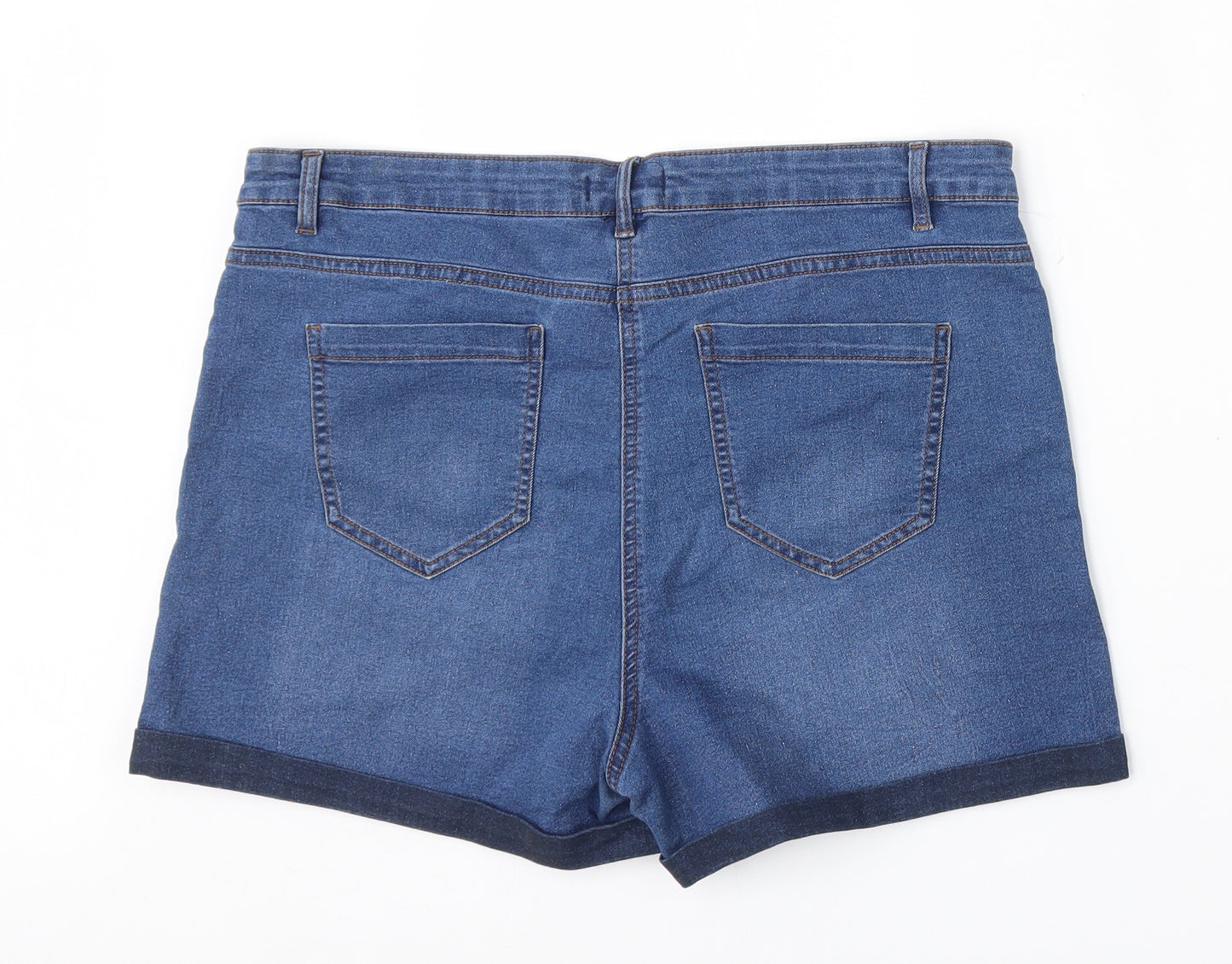 Studio denim Womens Blue  Cotton Boyfriend Shorts Size 16 L4 in Regular