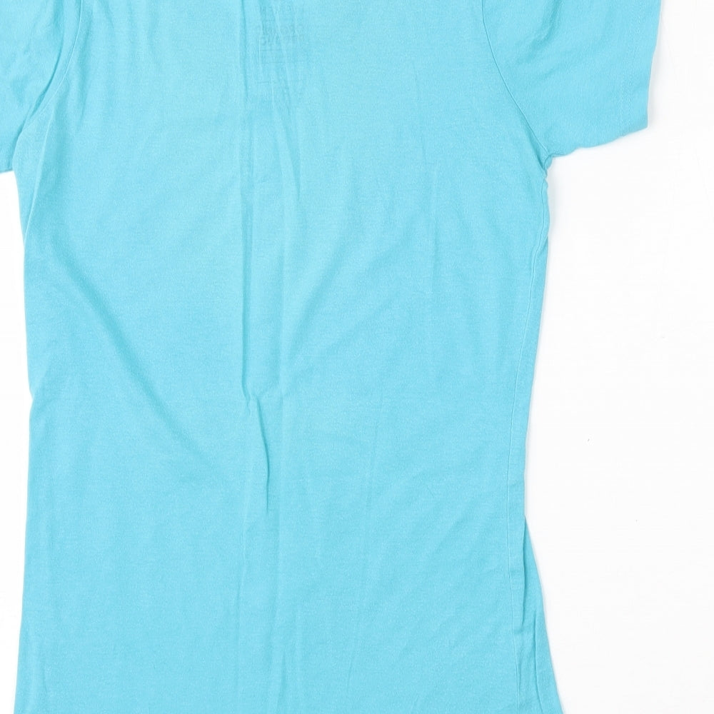 Element Womens Blue  Cotton Basic T-Shirt Size S Round Neck