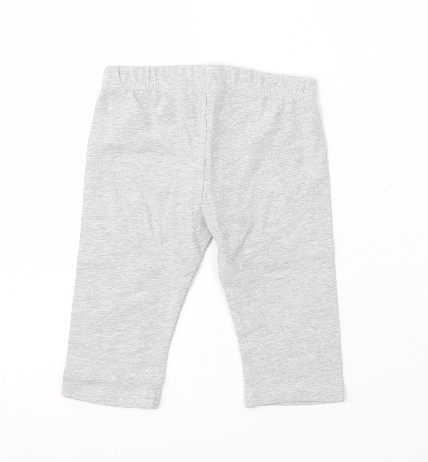 Pep&co Girls Grey  Cotton Jogger Trousers Size 18-24 Months