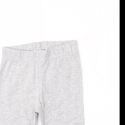 Pep&co Girls Grey  Cotton Jogger Trousers Size 18-24 Months