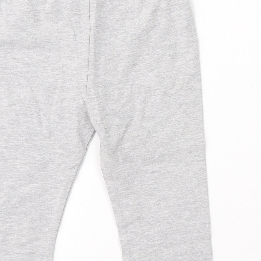 Pep&co Girls Grey  Cotton Jogger Trousers Size 18-24 Months
