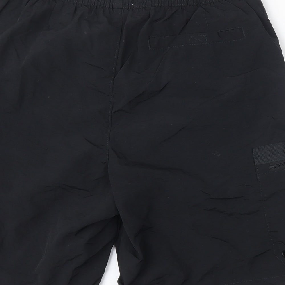 Primark Mens Black  Nylon Cargo Shorts Size S L9 in Regular Tie