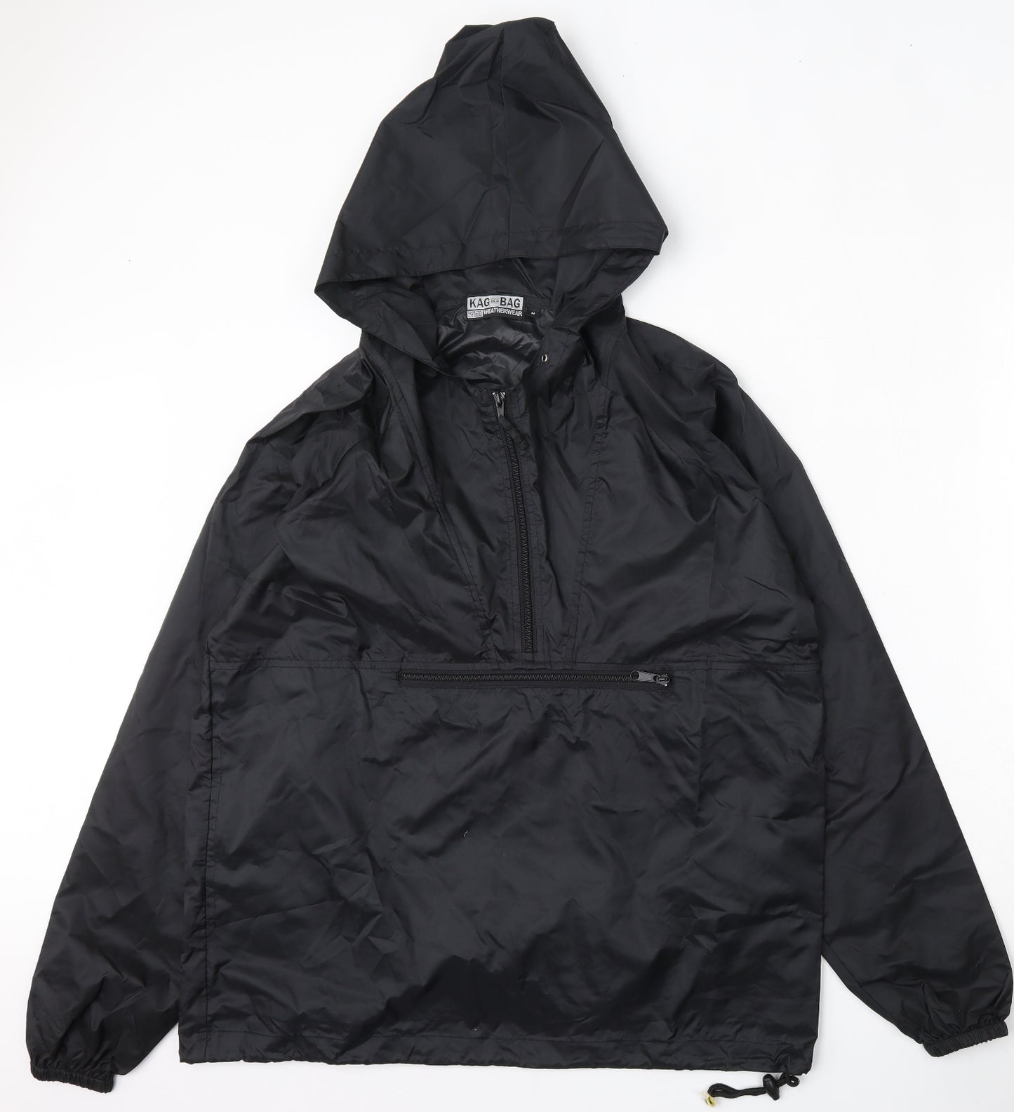 Kag in a Bag Mens Black   Anorak Jacket Size M  Zip