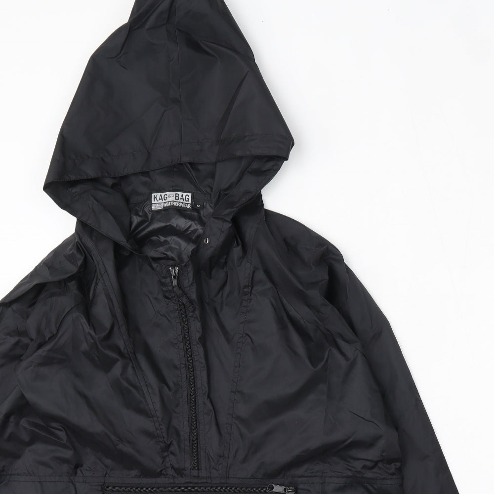 Kag in a Bag Mens Black   Anorak Jacket Size M  Zip