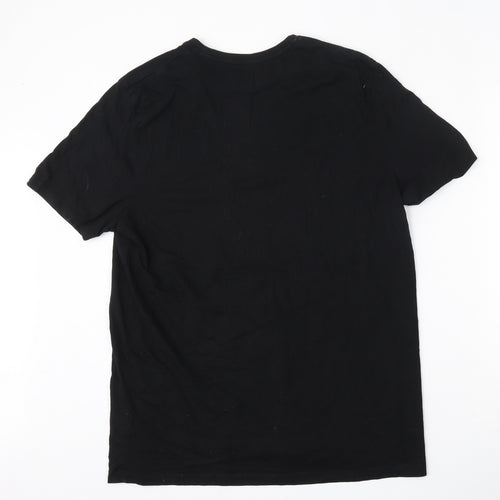 Nintendo Mens Black  Cotton  T-Shirt Size XL Round Neck