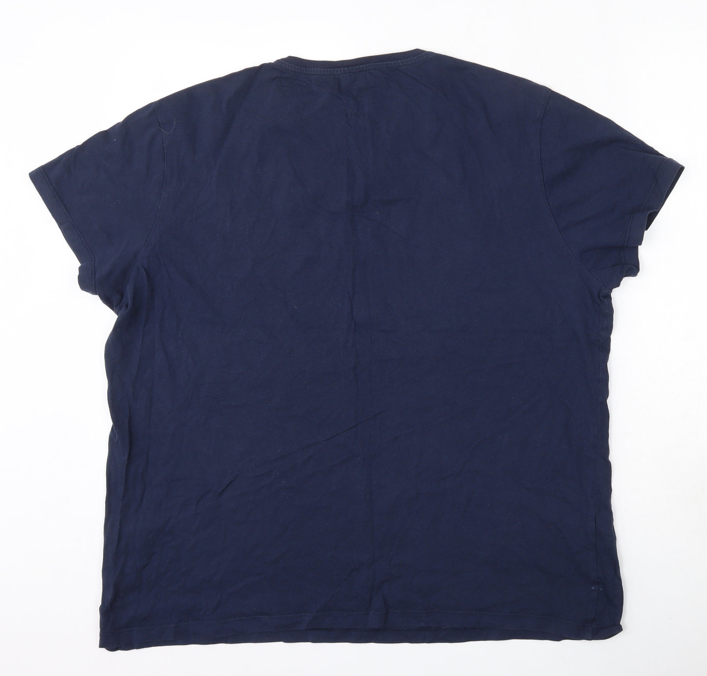 diffuzed Mens Blue  Cotton  T-Shirt Size 2XL Round Neck  - Commodore 64