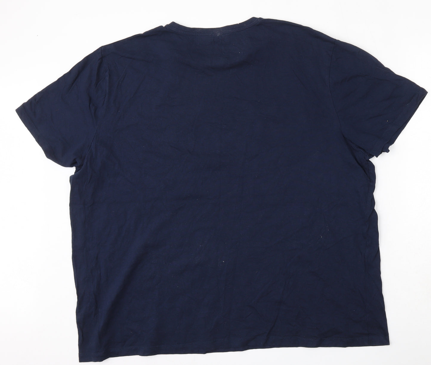 Diffuzed Mens Blue  Cotton  T-Shirt Size 3XL Round Neck  - Space Invaders