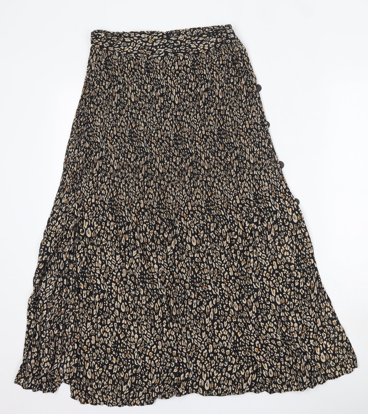 Topshop Womens Multicoloured Animal Print Polyester Skater Skirt Size 8