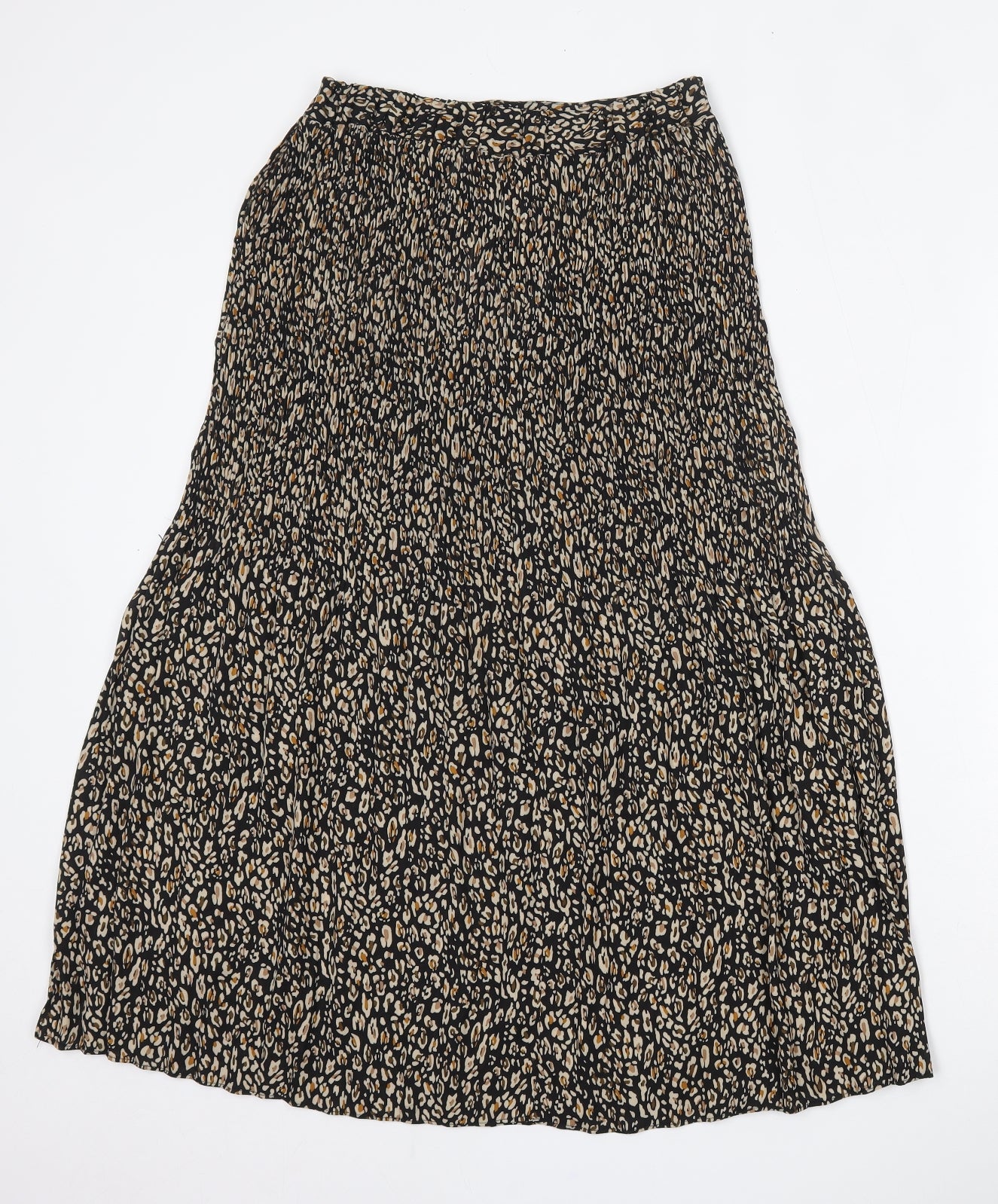 Topshop Womens Multicoloured Animal Print Polyester Skater Skirt Size 8