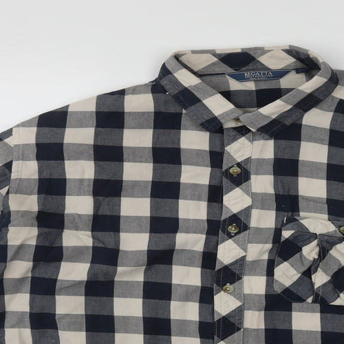 Regatta Mens Multicoloured Plaid Cotton  Button-Up Size L Collared Button