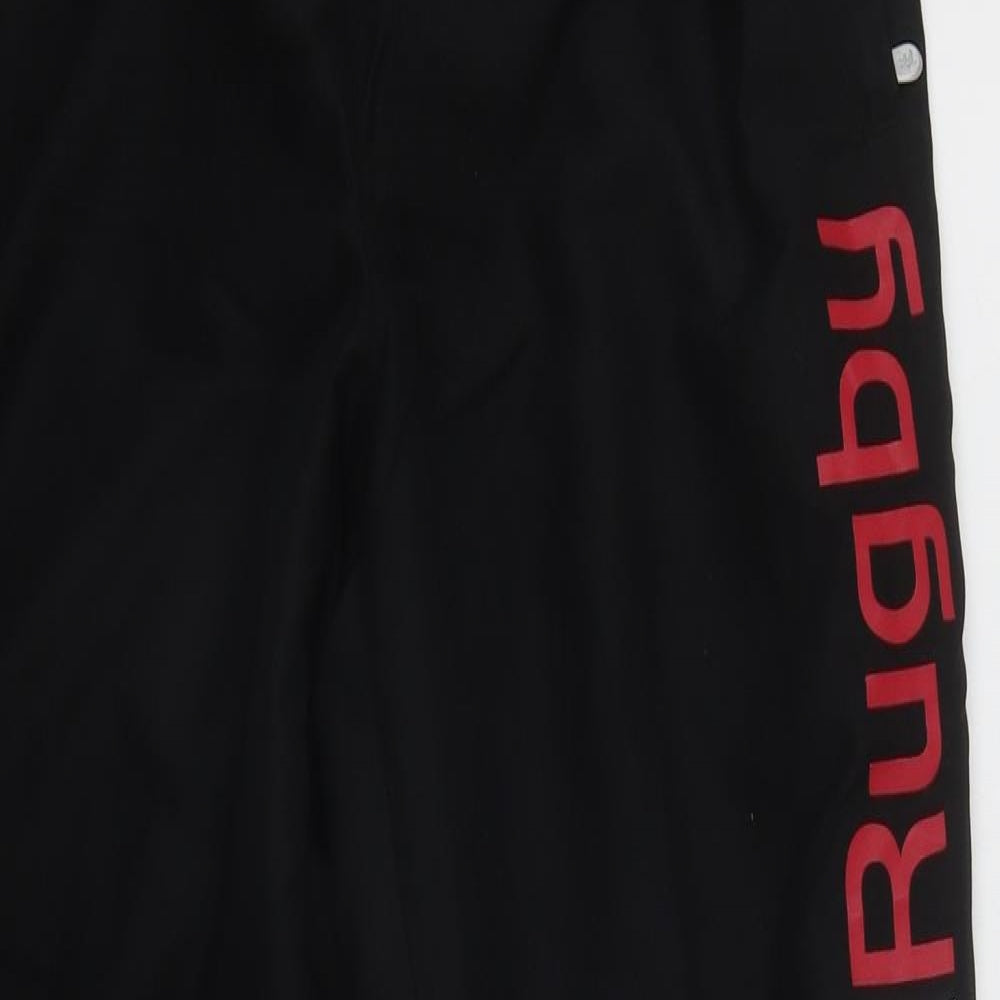 Kukri Mens Black  Polyester Jogger Trousers Size S L29 in Regular Drawstring