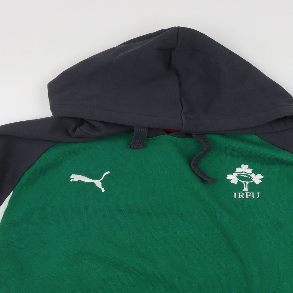 PUMA Mens Multicoloured  Cotton Pullover Hoodie Size L
