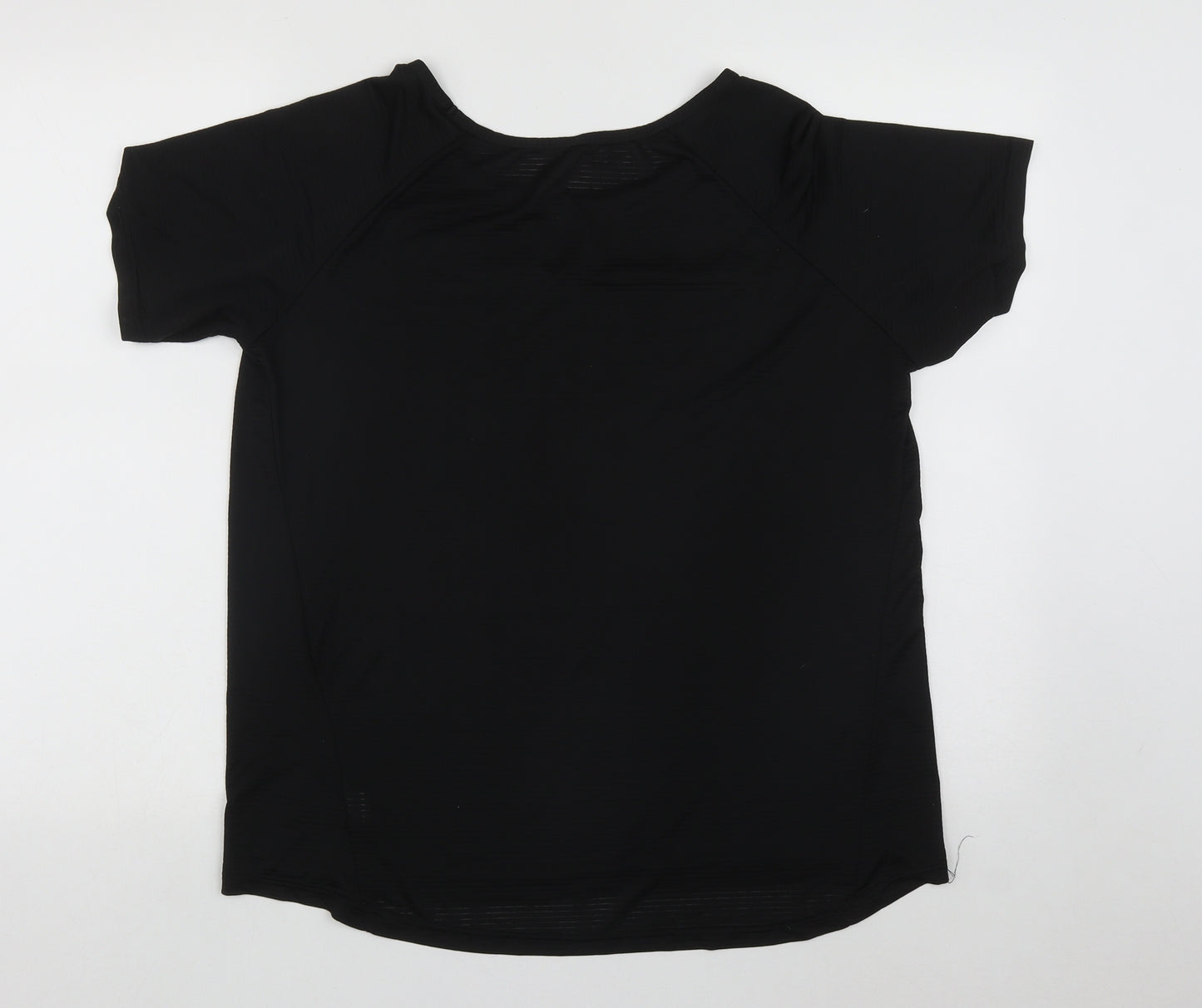 Primark Womens Black  Polyester Pullover T-Shirt Size 18 Round Neck