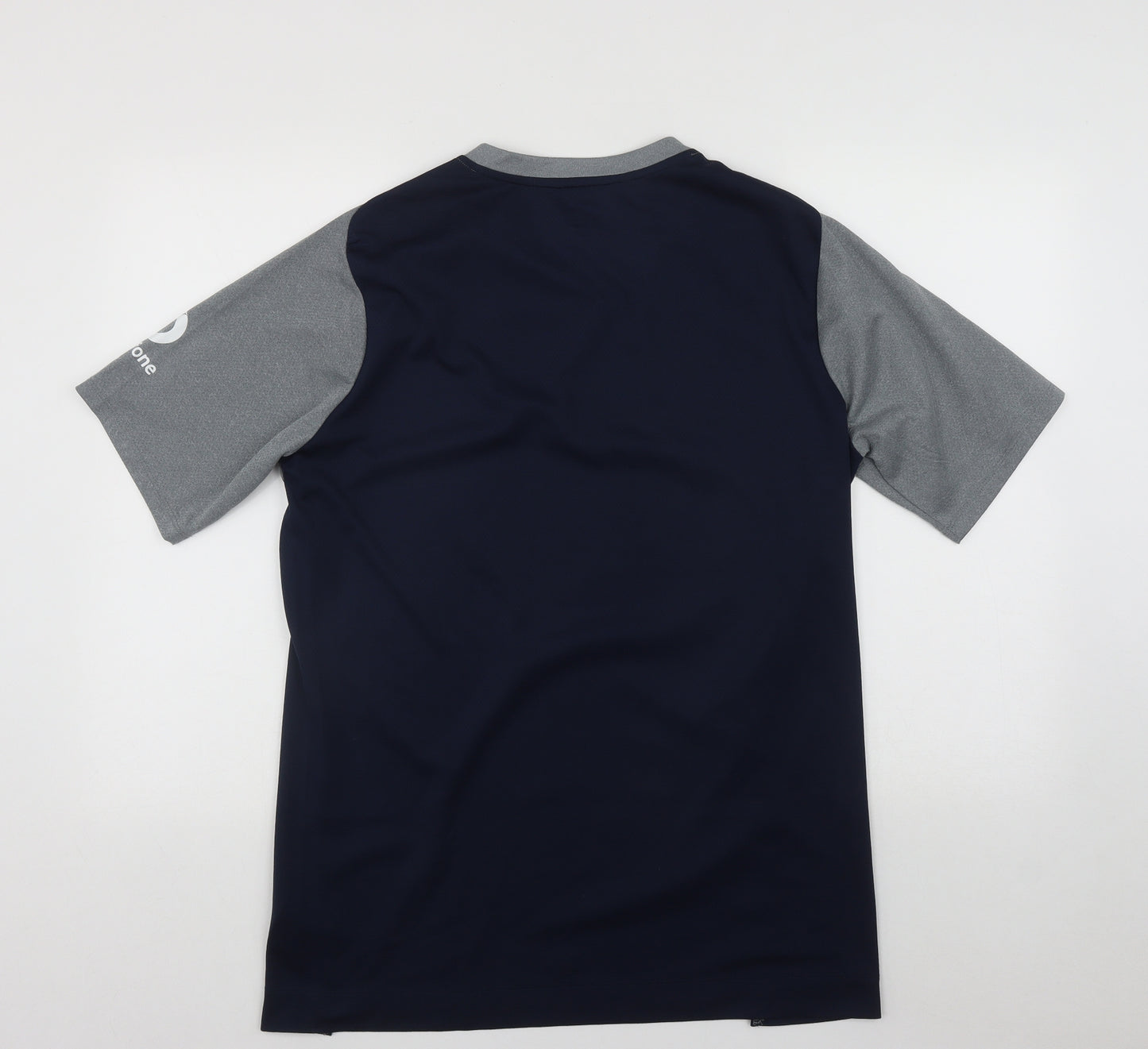 Canterbury Mens Grey Geometric Polyester Basic T-Shirt Size XL V-Neck