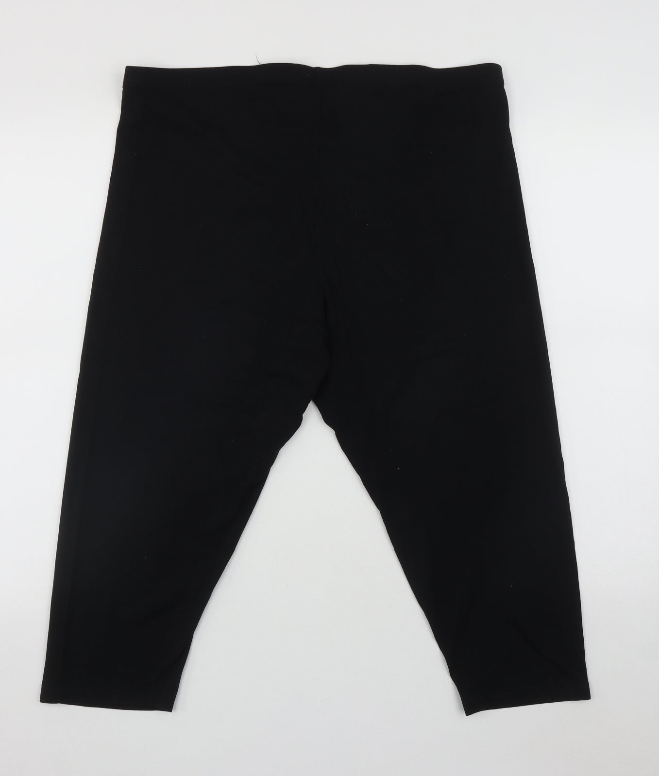 TU Womens Black  Cotton Cropped Leggings Size 20