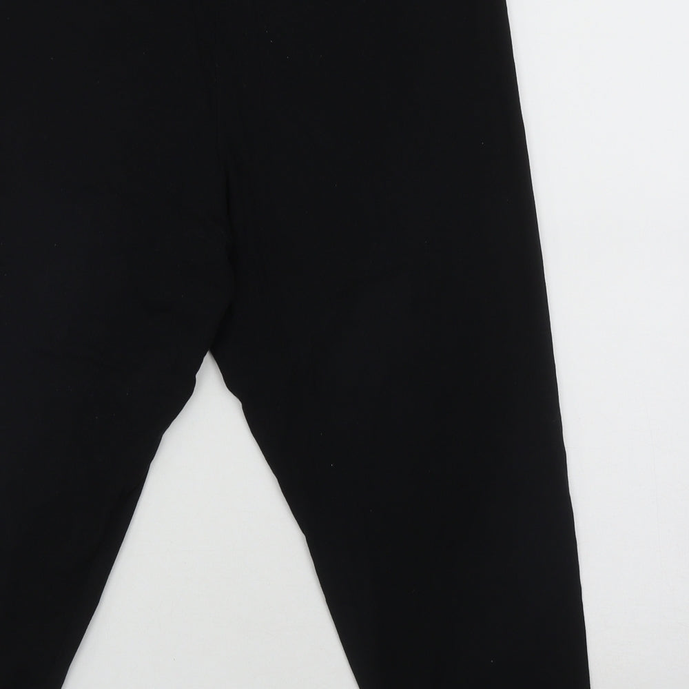 TU Womens Black  Cotton Cropped Leggings Size 20
