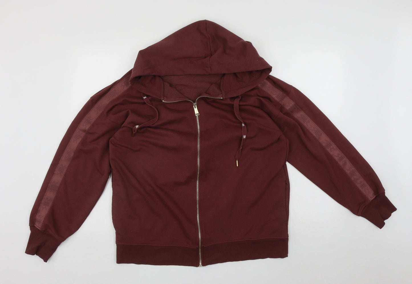 River Island Mens Brown  Polyester Full Zip Hoodie Size M