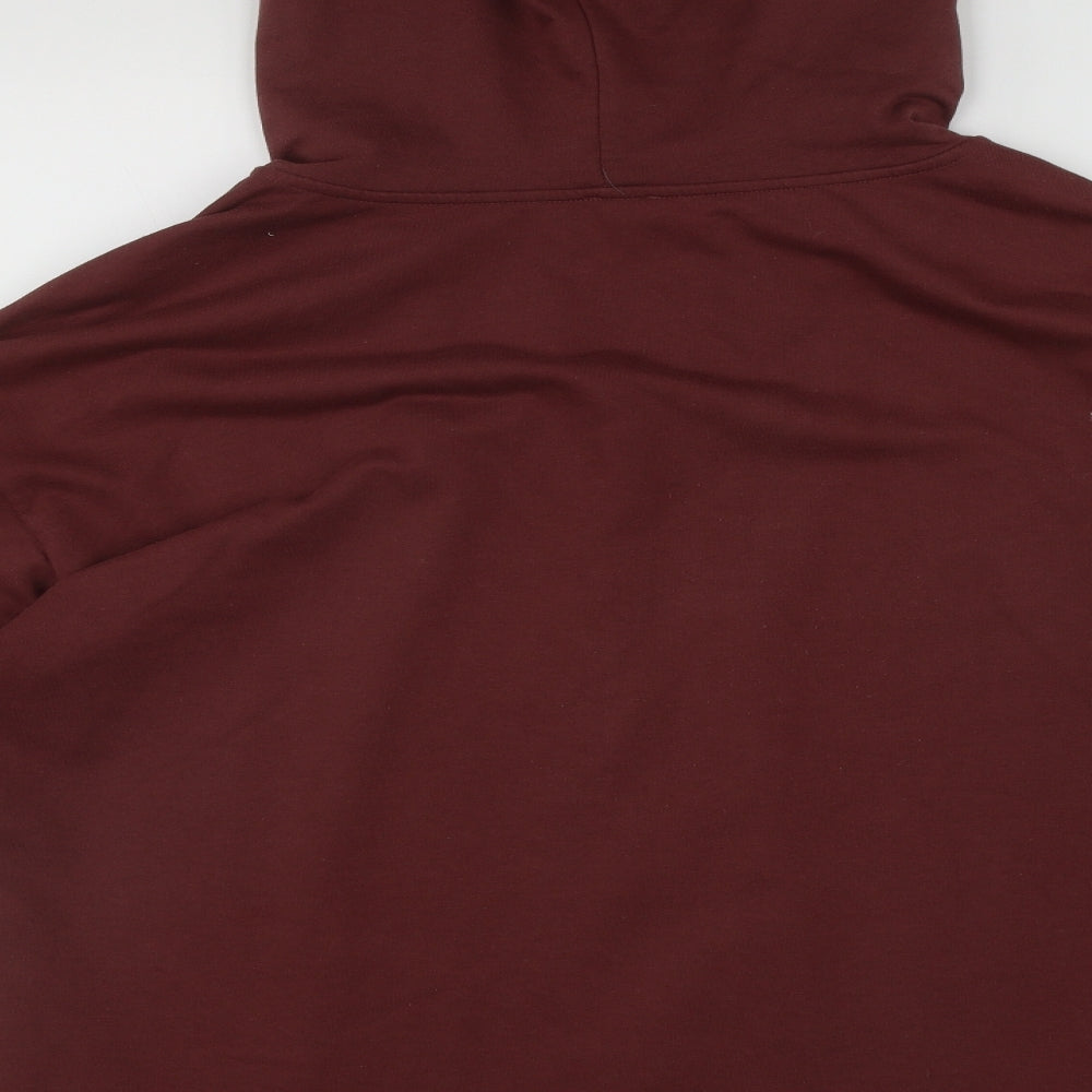 River Island Mens Brown  Polyester Full Zip Hoodie Size M