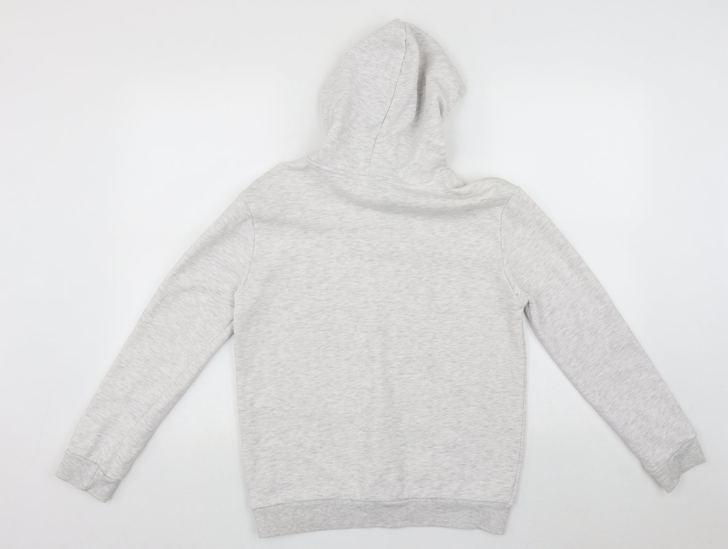 Primark Girls Grey  Cotton Pullover Hoodie Size 12-13 Years  Drawstring