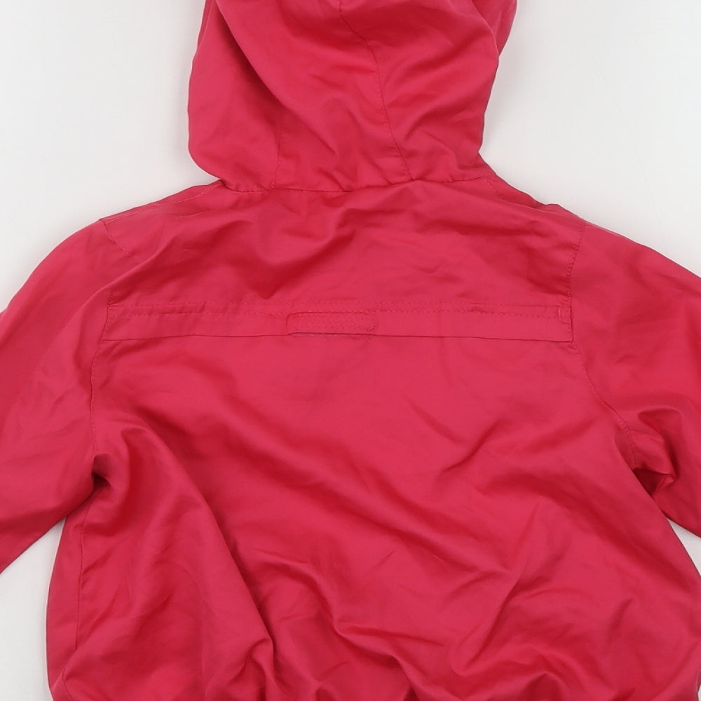 Miss E-vie Girls Pink   Basic Coat Coat Size 5-6 Years  Zip