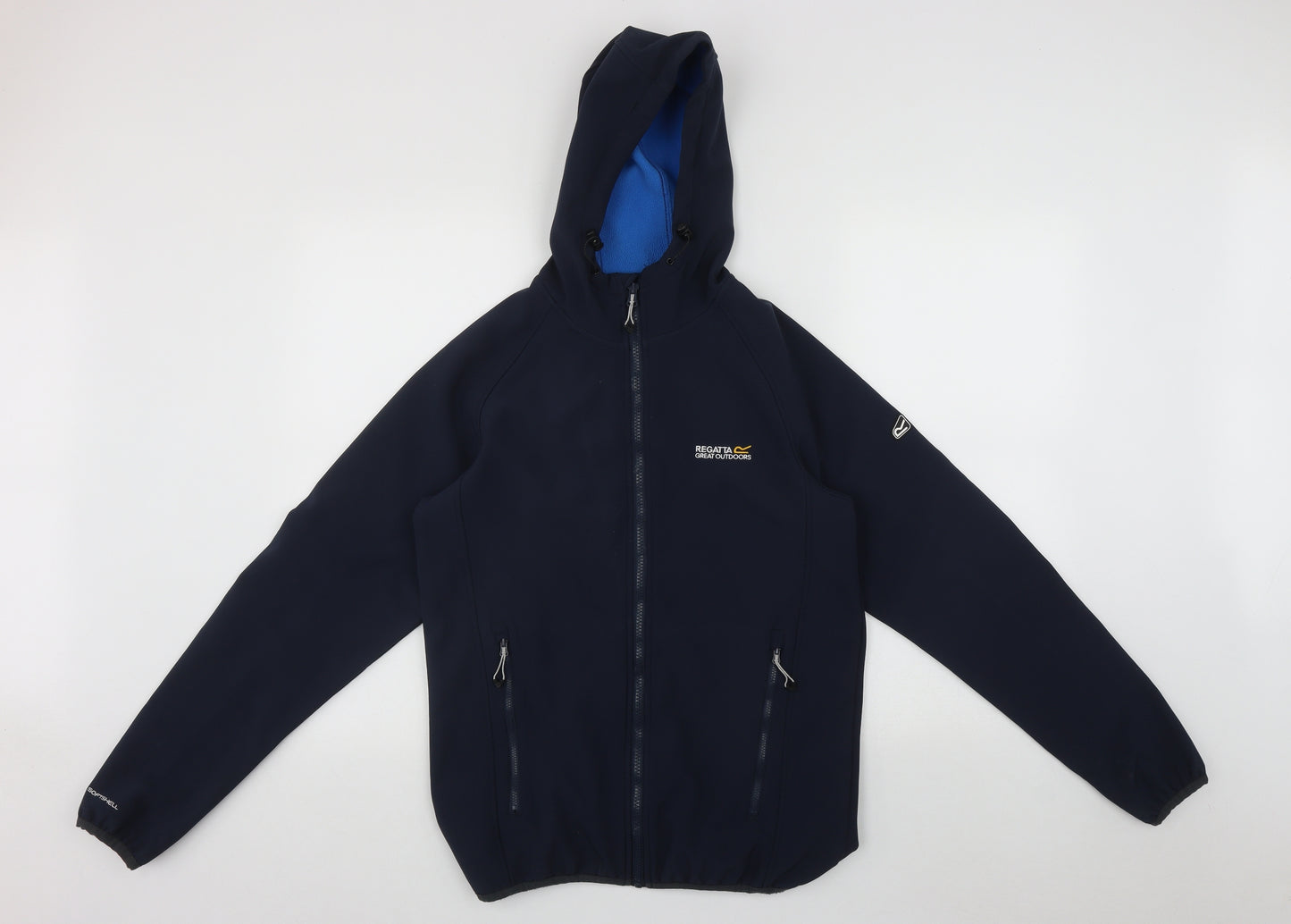 Regatta Mens Blue  Polyester Full Zip Hoodie Size S