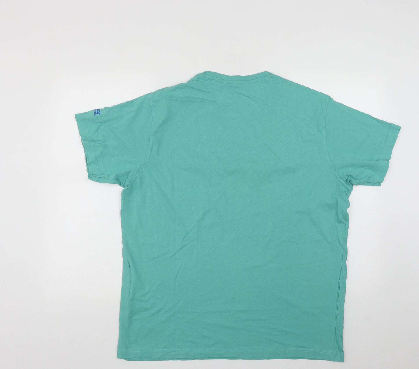 Regata Mens Green  Polyester  T-Shirt Size XL Round Neck