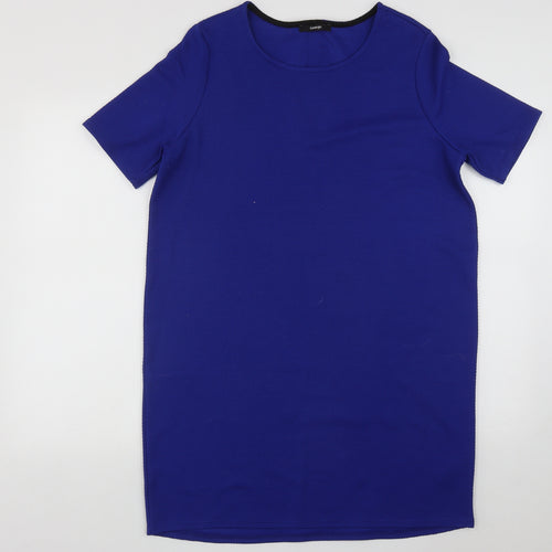 George Womens Blue  Polyester A-Line  Size 12  Round Neck Zip