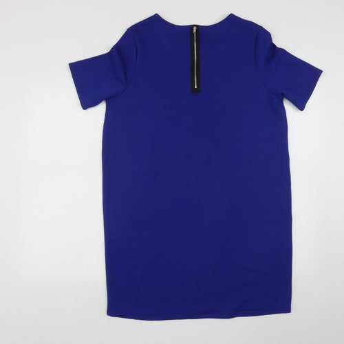 George Womens Blue  Polyester A-Line  Size 12  Round Neck Zip