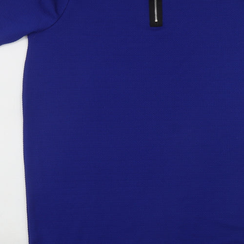 George Womens Blue  Polyester A-Line  Size 12  Round Neck Zip