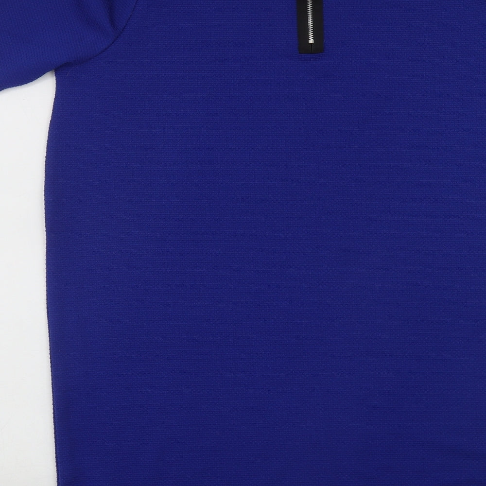 George Womens Blue  Polyester A-Line  Size 12  Round Neck Zip