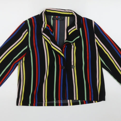 INNOCENCE Womens Multicoloured Striped  Jacket  Size 12  Button