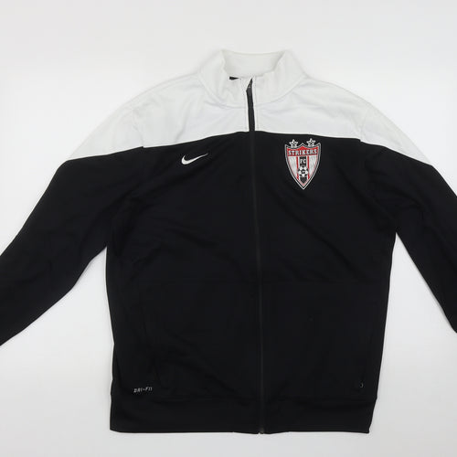 Nike Mens Black  Polyester Full Zip Sweatshirt Size L   - Strikes FC
